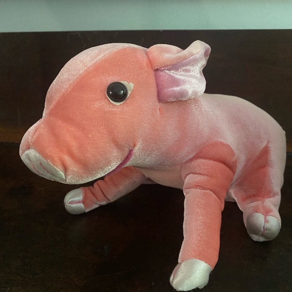 Yottoy Pink Pig Stuffed plush animal piglet circa 2004
